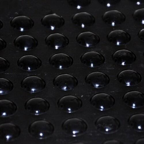 500 PCS 6*2.5mm Self Adhesive Soft Black Anti Slip Rounded Bumpers Silicone Rubber Feet Pads Sticky Silicone Shock Absorber