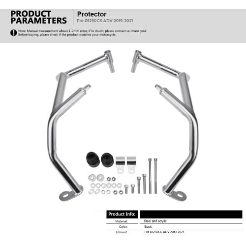 Motorcycle Tank bar Crash Bar For BMW R1250GS ADV R 1250 GS Adventure R 1250GS R1250 GSA LC 2018 2019 2020 Extension Protection