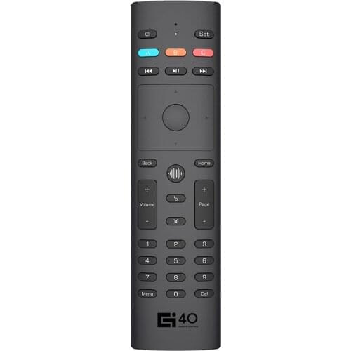 2.4G Wireless Air Mouse 34 Keys 6-Axis Gyro Voice Remote Control G40S Electronic Smart Home Accessories for PC STB