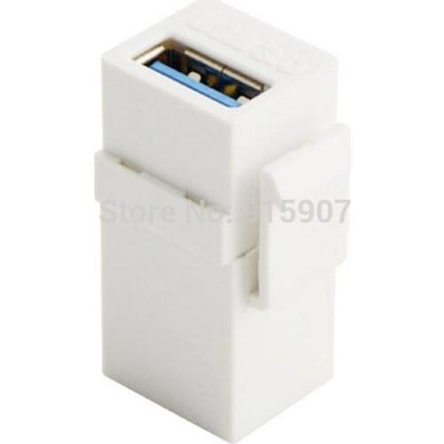 Chenyang USB 3.0 A Female to A Female Extension Keystone Jack Coupler Adapter for Wall Plate Panel USB Cable