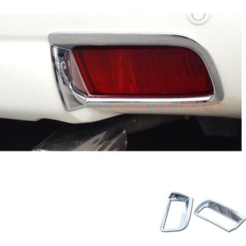 For Toyota Prado/FJ150 2010 2011 2012 2013 Car Back Rear Fog Light Lamp Frame Stick Styling ABS Chrome Cover Trim Parts 2pcs