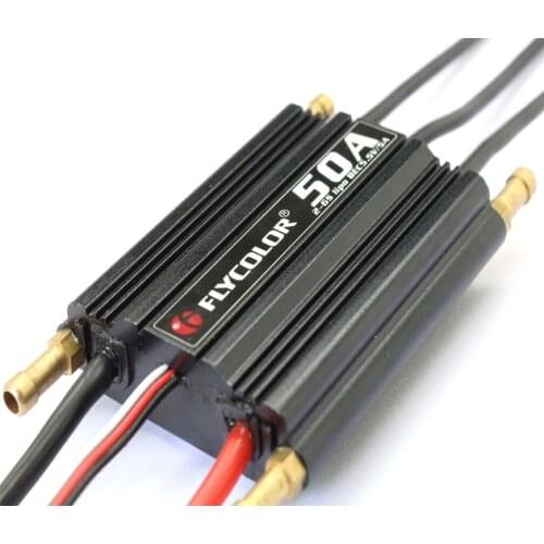 FlyColor FlyMonster Series 50A 2S-6S Brushless Electronic Speed Controller ESC Waterproof with 5.5V/5A BEC for RC Boat Models
