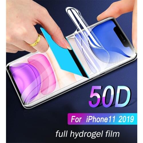 10pcs/lot Full Cover Hydrogel Film For iPhone 11 Pro 7 8 Plus XS Max Screen Protector Protection For iphone XR 6 6s Plus