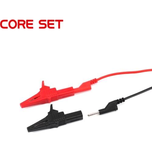 4mm Banana to Banana Plug Battery Test Clip Cable 1M Lead Alligator Clip Probes Insulate Clamp