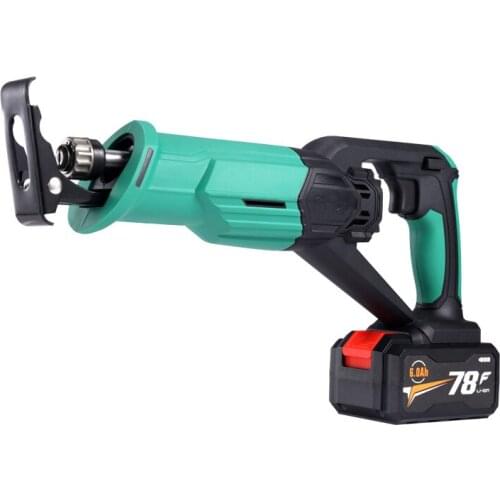 21V lithium electric reciprocating saw, cordless saw, household logging saw, electric multifunctional flashlight saw