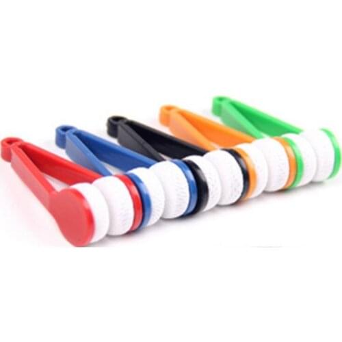 Mini Glasses Cleaning Wipe Multifunctional Portable Double-sided Microfiber Glasses Super Ultra-Clean Brush Trinket Wiping Tool