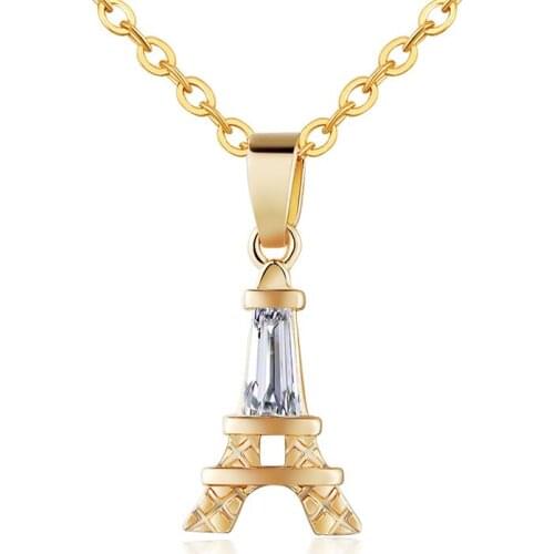 FYM Fashion 2 Colors Letter Shape Pendants & Necklaces Boho Women Cubic Zircon Jewelry Crystal Necklaces For Women Party