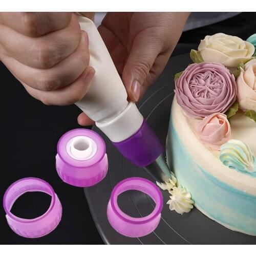3Pcs Multifunction Icing Piping Bag Converter Adapter Set Cream Coupler Cake Decorating Tools Cake Decorating Tool for Nozzle