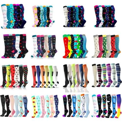 Multi Pairs Compression Stockings Dropshipping Varicose Veins Nurses Socks For Men & Women Atheletics Crossfit Fitness Socks