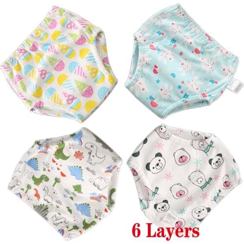 New Cloth Diapers Baby fralda Reusable Potty Training Pants for Boys Girls, Learning Designs Training Underwear Pants Waterproof