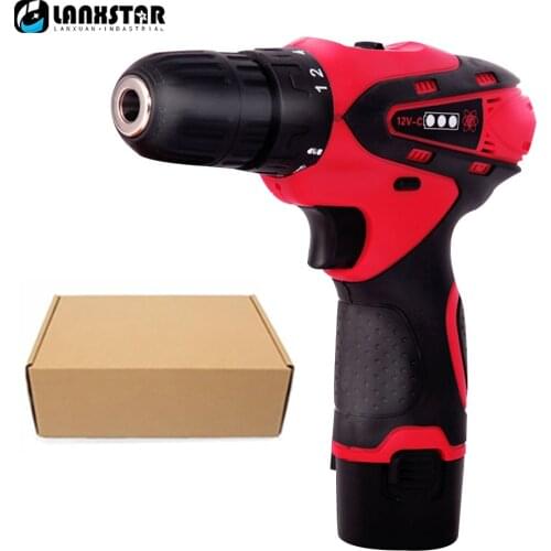 Rechargeable Electric Drill 16.8V Cordless Electric Screwdriver Multifunctional Household Wireless Lithium Electric Drill Set
