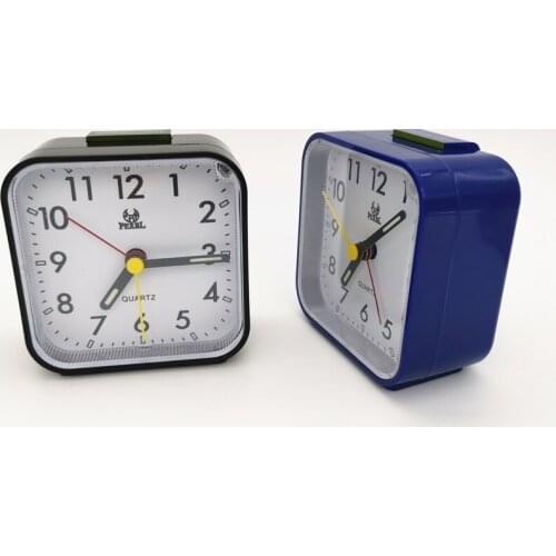 Plastic Home Digital Needle Alarm Clock Square Alarm Clock Bedside Silent No Tick Child Snooze Clock Bedroom Decor despertador