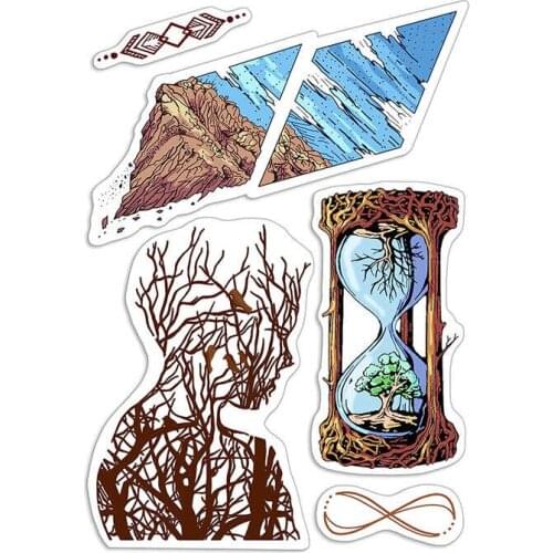 CLEAR STAMP background DIY Scrapbook Card album paper craft silicon rubber roller transparent stamps 3264