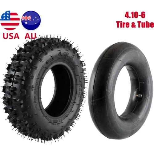 TDPRO Motorcycle Tyres Accessories 4.10-6 Tire & Inner Tube For ATV Go Kart Mini Quad 47cc 49cc Electric Scooter Buggy Mower