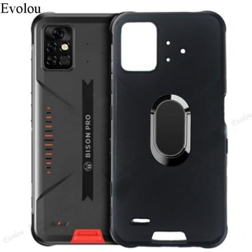 Ultra Thin Soft Silicone Phone Case For Umidigi Bison Pro Cases Magnetic Stand Holder Shockproof Back Cover For Bison GT 2021