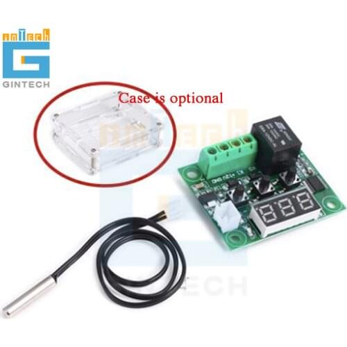 XH-W1209 Mini Version Thermostat Module DC-12V Temperature Control board with probe high precision Digital LED Display