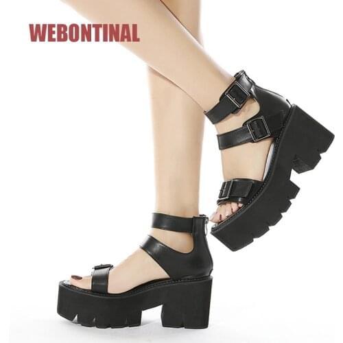 Summer Fashion Sexy Shoes Women Sandals Roman casual 2021 Square High Heels Club Pole Dance Platform Wedge Female Sandalias
