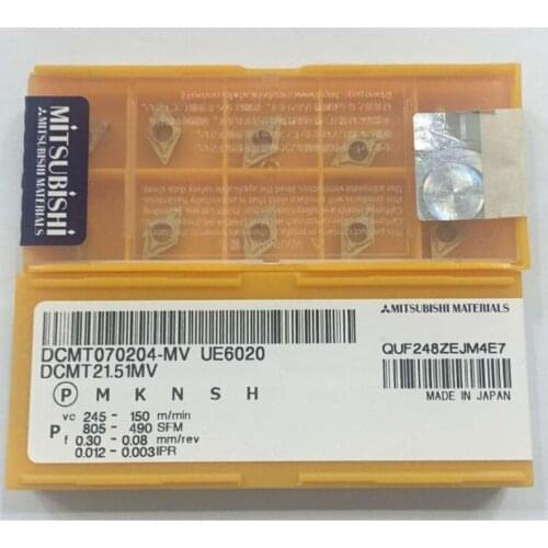 10PCS DCMT070204-MV UE6020 Free shipping