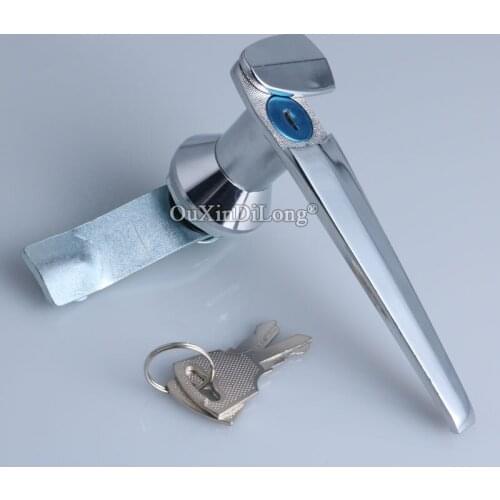 10PCS Zinc Alloy Distribution Box Cabinet Door Handle Locks Switch Cabinet Lock With 2PCS Keys JF1709