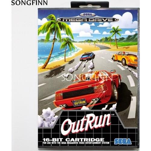 16 bit MD Memory Card With Box for Sega Mega Drive for Genesis Megadrive - OutRun