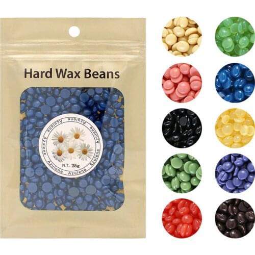 25g Warmer Wax Heater Beans No Strip Depilatory Hot Film Hard Wax Pellet Waxing Bikini Face Hair Removal Bean Hair Removal Tool