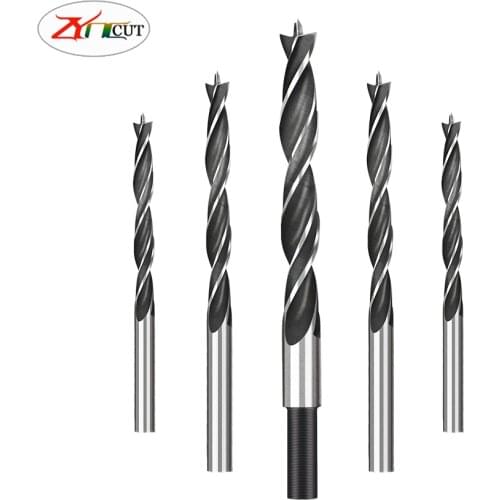 3-12mm Edge clearing three point drill, woodworking small drill, wood board, wood centering hole opener, wood drilling tool set