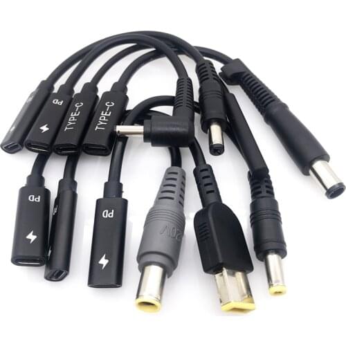 USB 3.1 Type-C Adapter USB-C To DC Plug PD Converter Connector For Laptop Tablet Computer for lenovo for HP Laptop connector