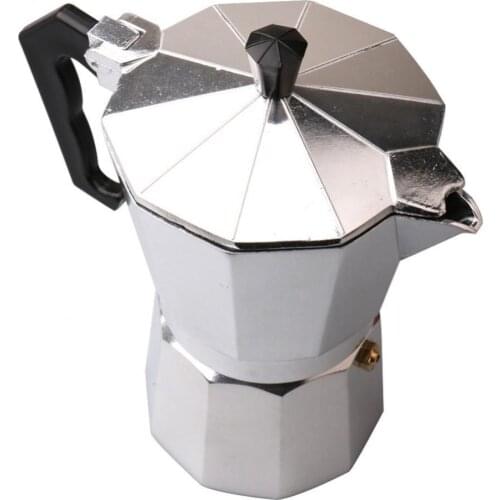 50ML Aluminum Mocha Coffee Pot Rapid Stovetop Coffee Brewer Stovetop Espresso Maker Kitchen Moka Pot