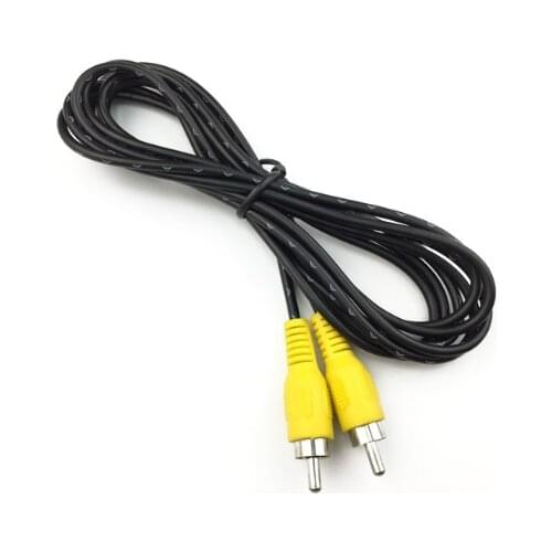RCA Male To Male Audio Cable AV Connector Shielded Wire for Car Stereo Radio Voice Box 2.3m Length extension cord