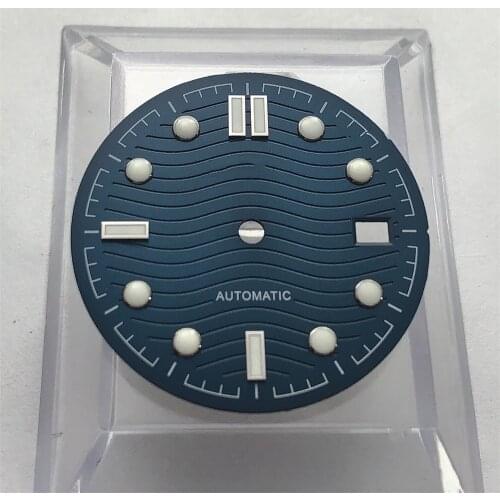 NO Bliger logo 31mm dial is suitable for ETA 2836/2824 DG2813/3804 Miyota 8215 821A 8205 MH35 case automatic movement dial blue