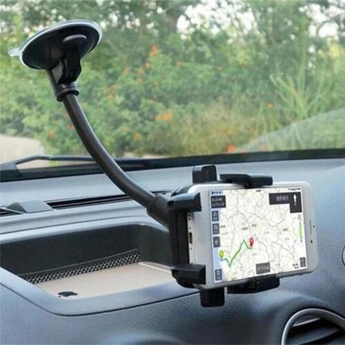 Car Lazy Person Mobile Phone Holder Windshield Suction Cup Holder General Suction Windshield Lock Accessories