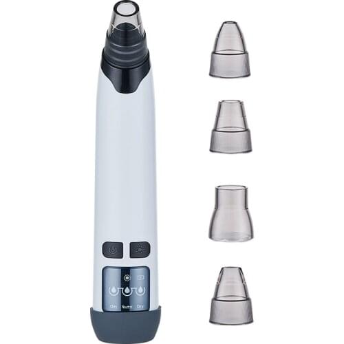 Electric Heating Blackhead Remover Face Acne Pore Cleaner Vacuum Suction Pimple Black Dots Remover Aspirateur Point Noir