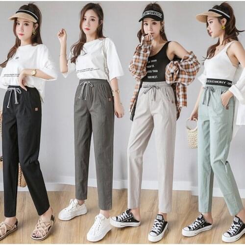 Женские льняные брюки FY-Urban hipsters China At AliExpress