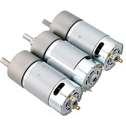 GM37-550 12V 330/550/1650rpm Reduction Gear Carbon Brush High Torque DC Geared Motor