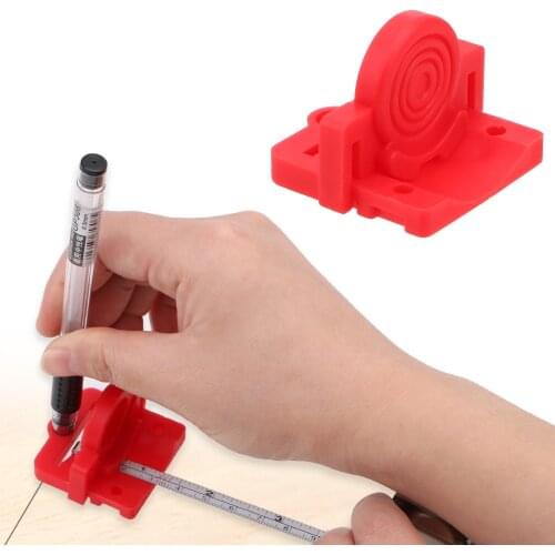 ABS Measurement Accessories Woodworking Scribe Positioner Manual Wood Board Cutting Tool Tape Measure Vertical Attachment