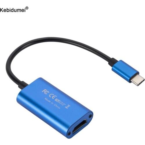 Kebidumei HD 1080P HDMI-compatible Type C Video Capture Card USB 3.0 Video Grabber For PC Game Camera Recording Live Streaming