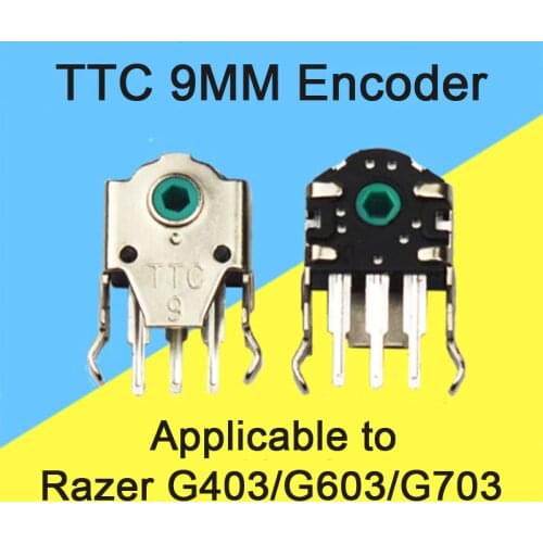 TTC encoder for Razer G403/G603/G703 steelseries sensei raw xai 9mm green core mouse wheel encoder 4pcs,1pcs,8pcs