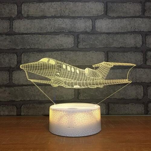 Crack Led Creative Desk Lamp Decorative Colorful Custom Table Lamps For Living Room White Base Lovely 3d Small Night Light