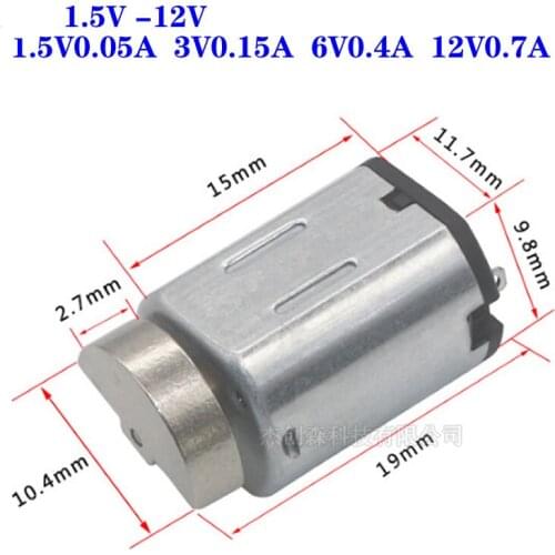 N20 Small Vibrator Motor DC1.5V-12V 3V 6V Electric Vibration Moteur DIY Model Toy for Adult Products Beauty Instrument Massager