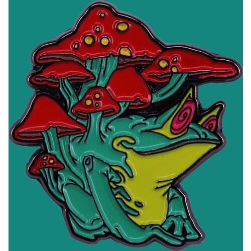 Creativity Frog Enamel Pins Brooch Collecting Animal Alloy Lapel Badges Men Women Fashion Jewelry Gifts Adorn Backpack Collar