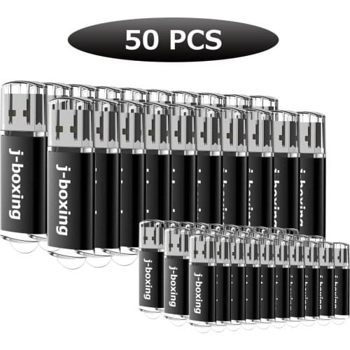 Bulk 50PCS 2GB USB Flash Rectangle Full Capacity Thumb Storage Memory Stick with Cap for Computer Macbook Embroidery Zip Drive