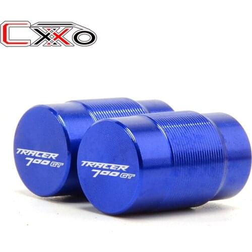 With logo For YAMAHA TRACER 700GT tracer700gt 2015 2016 2017 2018 2019 2020 CNC Vehicle Wheel Tire Valve Stem Caps Covers
