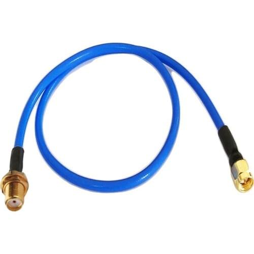 Blue SMA Male to SMA Female Connector Simi Rigid RF coax cable 50ohm RG402 cable 50cm 1m 3m 5m 10m