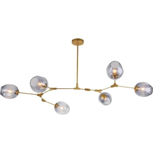 Modern Led Glass Pendant Lights Molecular Pendant Lamp Nordic Dining Room Kitchen Light Designer Hanging Lamp Lighting Fixtures