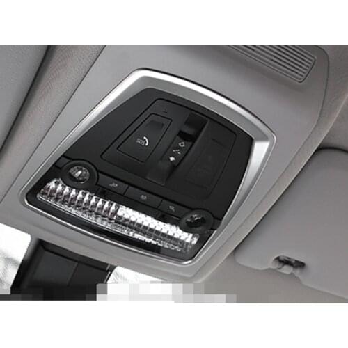 For BMW 5 Series f10 GT 2010 2015 Steel Matt Front Reading Light Lamp Cover Trim Car modification Auto parts