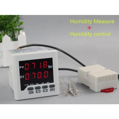 Humidity Controller LED digital 0-99.9%RH Humidity moisture panel meter humidity meter with relay output include humidity sensor