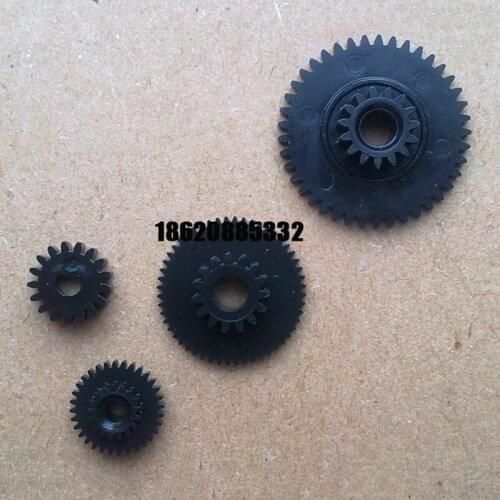 Thermal printer gear wheel Kawata RP-POS58NL4 RP-POS58ns 58nl3 paper feeding gears rubber roller gear 4pcs for 1set black color