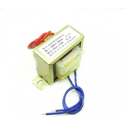 AC 380V / 50Hz EI57*25 power transformer db-15va 15W 380V to 24V 0.625a AC 24V (single output) transformer