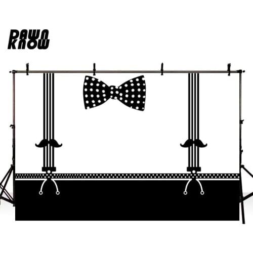 DAWNKNOW Cartoon Bowknot Vinyl Photography Background For Newborn Photo Shoot Backdrop For Wedding Photo Studio lv528
