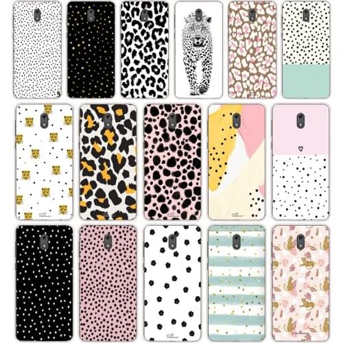 44 Leopard print dot Silicone TPU Protective Cover Phone Case On Case For Nokia 2 2.3 3 3.1 5 5.1 Case Soft